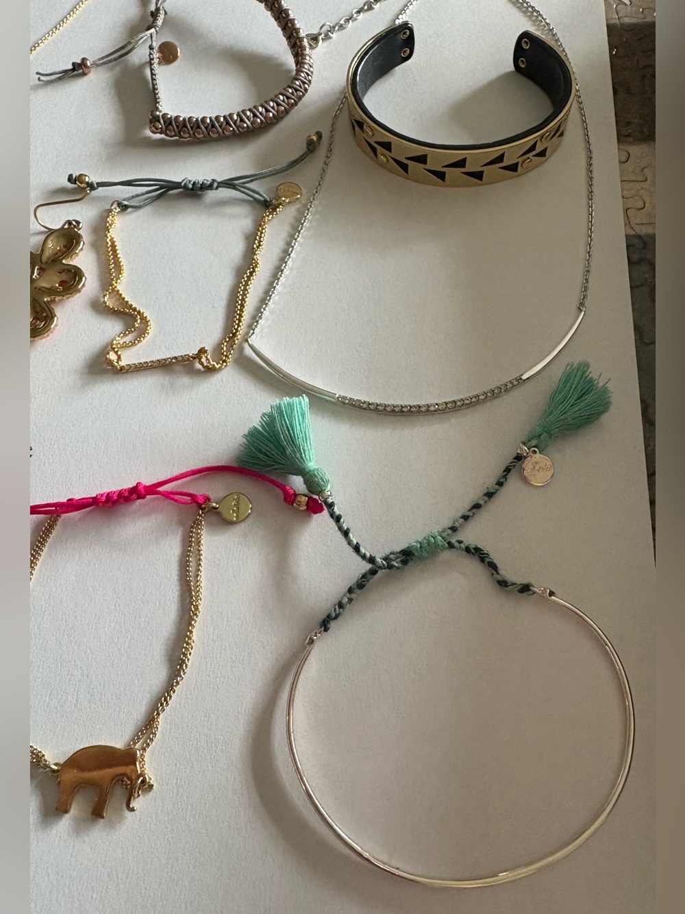 Stella and Dot multicolor Drop Earrings - necklaces and bracelet lot of 13 - Picture 13 of 16